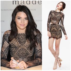 For Love & Lemons “Grace” Skirt + Crop Top set S